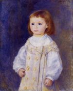 Child in a white dress, Lucie Berard 1883